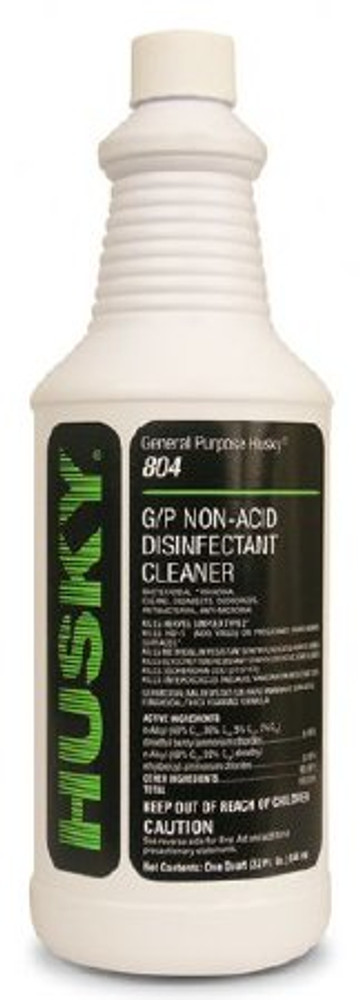 Husky Surface Disinfectant Cleaner Quaternary Based Manual Pour Liquid 1 Quart Bottle Pine Scent NonSterile HSK-804-03