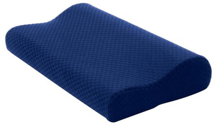 Cervical Roll Pillow Soft 12 X 20 X 4 Inch Blue Reusable FGP10500 0000