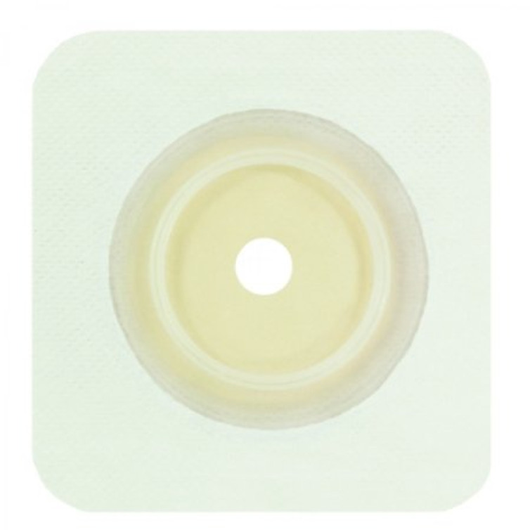 Ostomy Barrier Securi-T Trim to Fit Standard Wear Flexible Tape 45 mm Flange Up to 1-1/4 Inch Opening 4-1/2 X 4-1/2 Inch 7204134