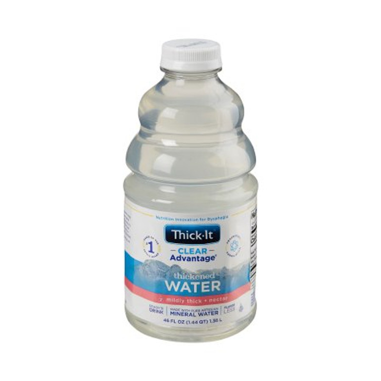 Thickened Water Thick-It Clear Advantage 46 oz. Bottle Unflavored Ready to Use Nectar Consistency B480-A7044