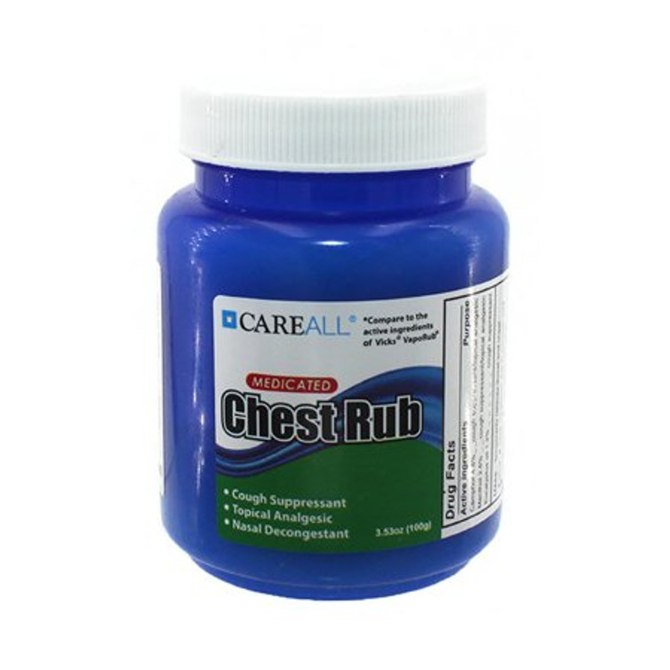 Chest Rub CareAll 4.8% - 1.2% - 2.6% Strength Ointment 3.53 oz. MCR4