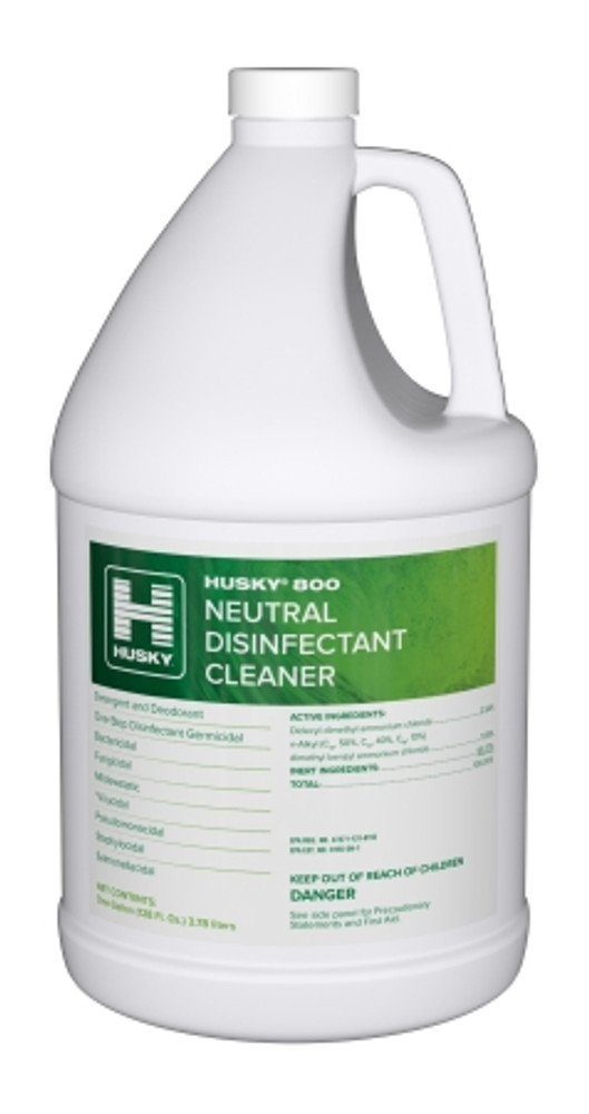 Husky Neutral Surface Disinfectant Cleaner Quaternary Based Manual Pour Liquid Concentrate 5 gal. Jug Ocean Breeze Scent NonSterile HSK-800-10 Each/1