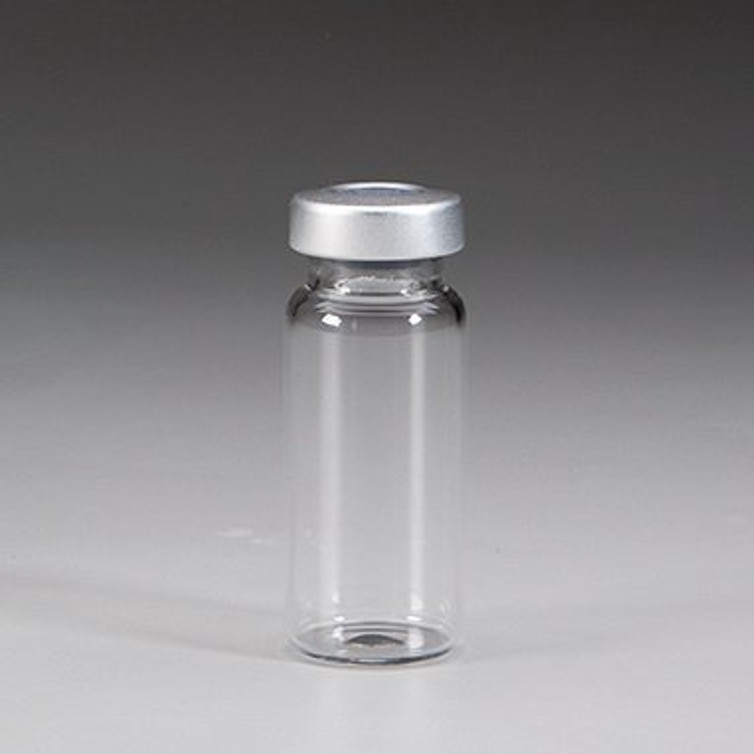 Empty Vial Borosilicate Glass 10 mL Stopper Cap 18493 Box/25