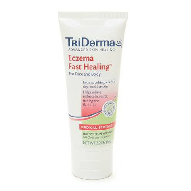 Itch Relief TriDerma MD Eczema Fast Healing 0.5% - 1.5% Strength Cream 2.2 oz. Tube 54025