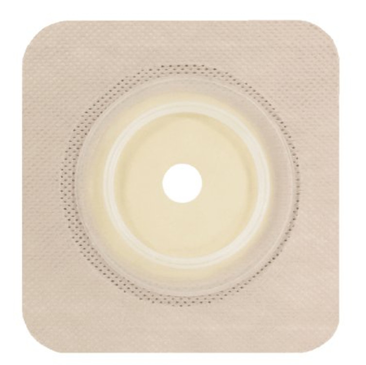 Ostomy Barrier Securi-T Trim to Fit Standard Wear Flexible Tape 45 mm Flange Up to 1-1/4 Inch Opening 4-1/2 X 4-1/2 Inch 7304134 Box/10