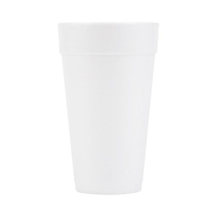 Drinking Cup Solo 20 oz. White Styrofoam Disposable 20J16