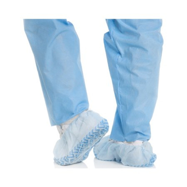 Shoe Cover Halyard Basics X-Large Shoe High Nonskid Sole Blue NonSterile 69121