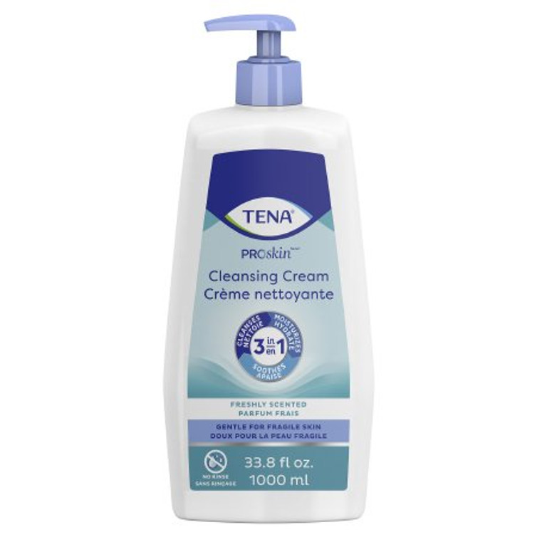 Rinse-Free Body Wash TENA ProSkin Cream 33.8 oz. Pump Bottle Mild Scent 64435