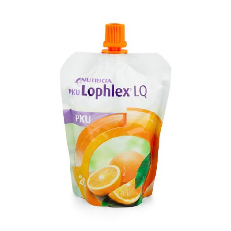 PKU Oral Supplement Lophlex LQ Juicy Orange Flavor 4.2 oz. Pouch Ready to Use 86051