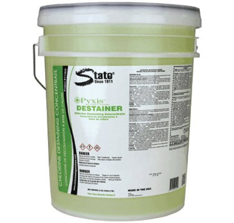Laundry Stain Remover Pyxis Destainer 5 gal. Pail Liquid Concentrate Chlorine Scent 117629 Each/1