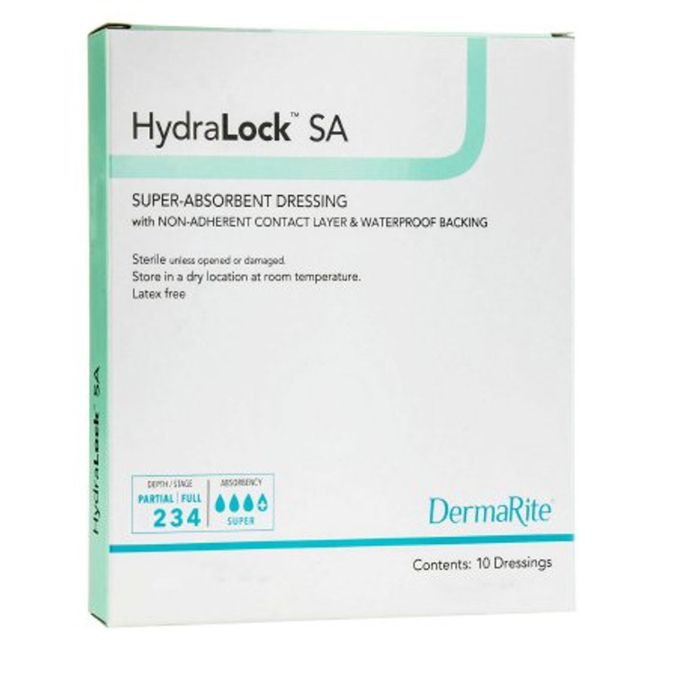 Super Absorbent Dressing HydraLock SA Polymer 3 X 3 Inch Sterile 60330