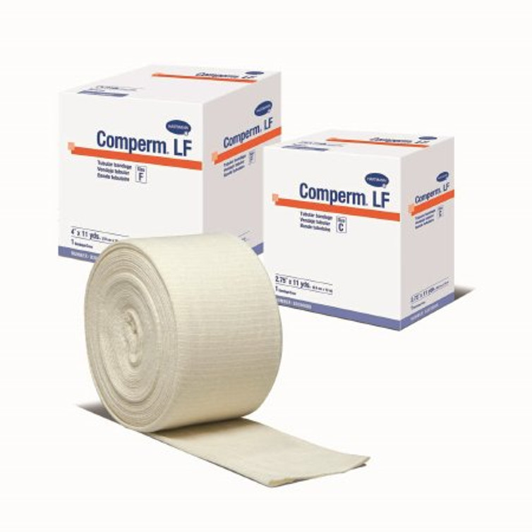 Elastic Tubular Support Bandage Comperm 5 Inch X 11 Yard Standard Compression Pull On Natural Size G NonSterile 83070000 Box/1