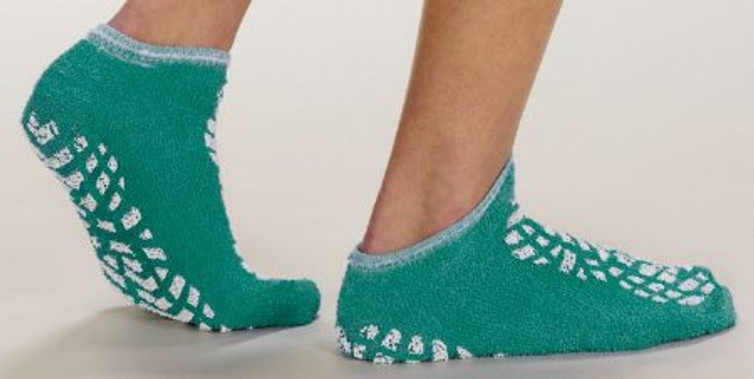 Slipper Socks Terry Treads X-Large Gray Ankle High 46012-XLG Case/48