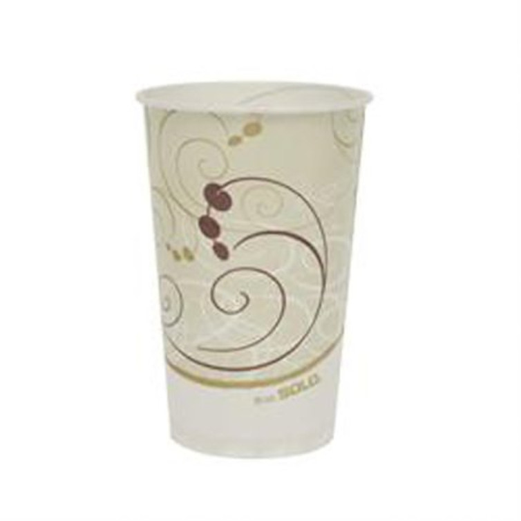 Drinking Cup Solo 16 oz. Symphony Print Wax Coated Paper Disposable RW16-J8000