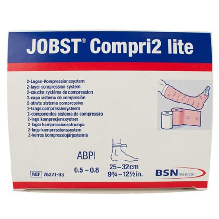 2 Layer Compression Bandage System JOBST Compri2 Lite 7-1/8 - 9-3/4 Inch 20 to 30 mmHg No Closure Tan NonSterile 7627102 Each/1
