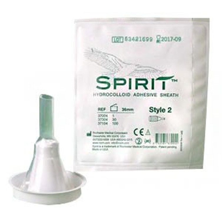 Male External Catheter Spirit3 Self-Adhesive Hydrocolloid Silicone Intermediate 39103