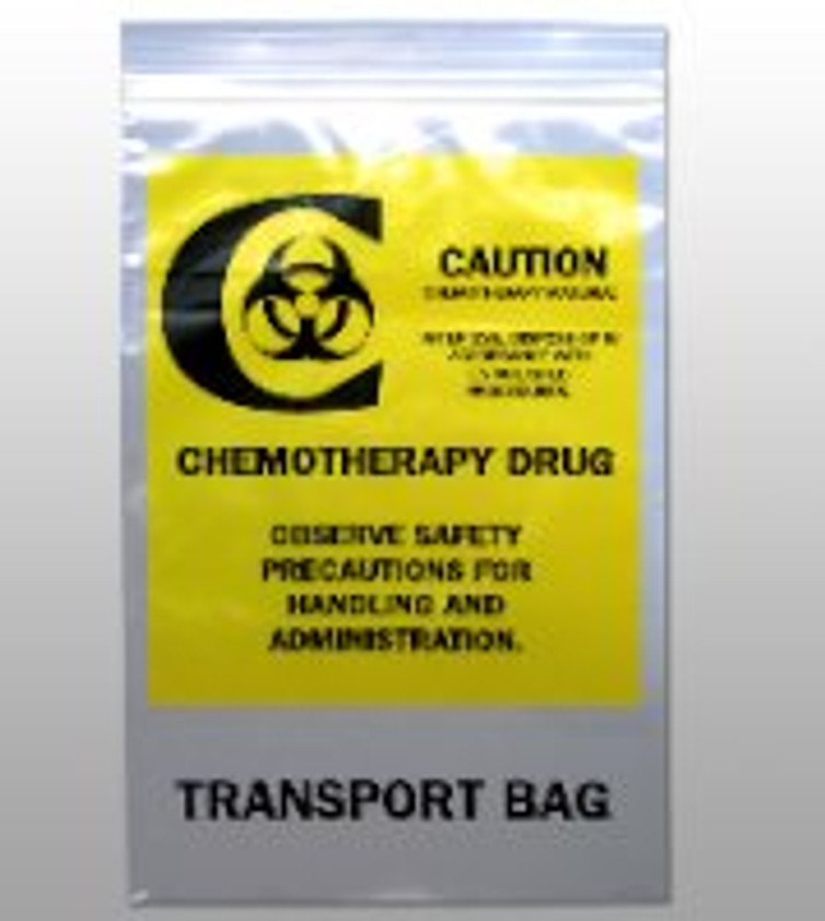 Chemo Drug Transport Bag Elkay Plastics Clear Bag LDPE 9 X 12 Inch F40912CTB
