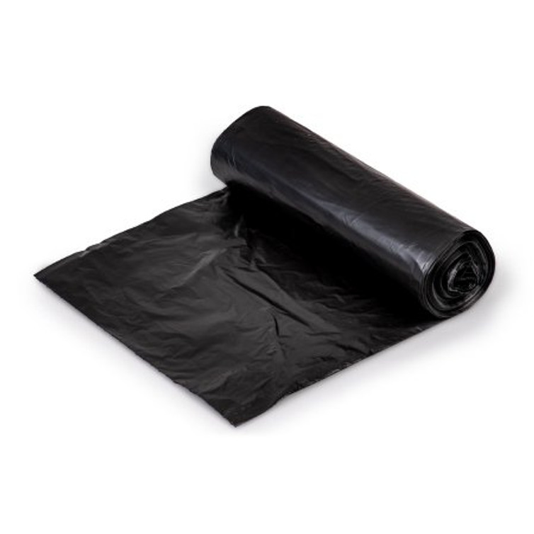 Trash Bag Colonial Bag 60 gal. Black HDPE 17 Mic. 38 X 58 Inch X-Seal Bottom Coreless Roll HCR62XB