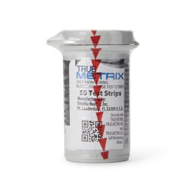 Blood Glucose Test Strips Truemetrix 50 Strips per Box For True Metrix Meters R3H01-450