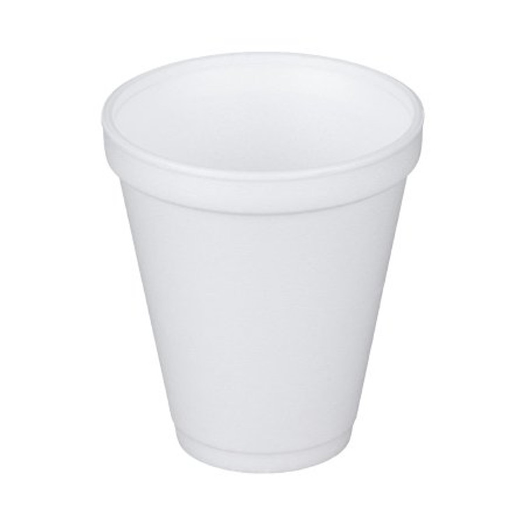 Drinking Cup Dart 12 oz. White Styrofoam Disposable 12J16