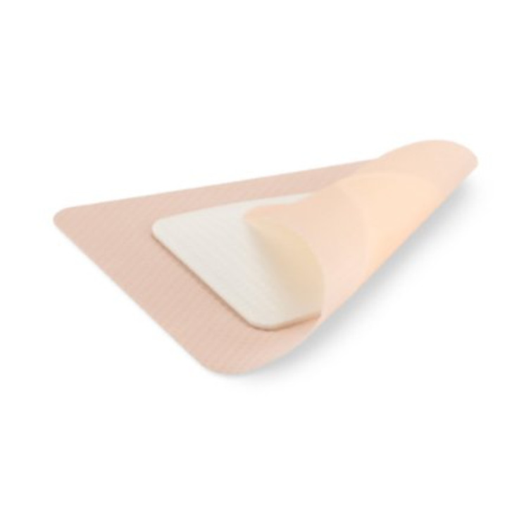 Silicone Foam Dressing TRIACT 6 X 8 Inch Rectangle Silicone Adhesive with Border Sterile 550764