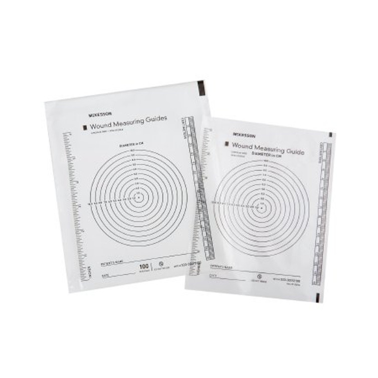 Wound Measuring Guide McKesson 5 X 7 Inch Clear Plastic NonSterile 533-30012100