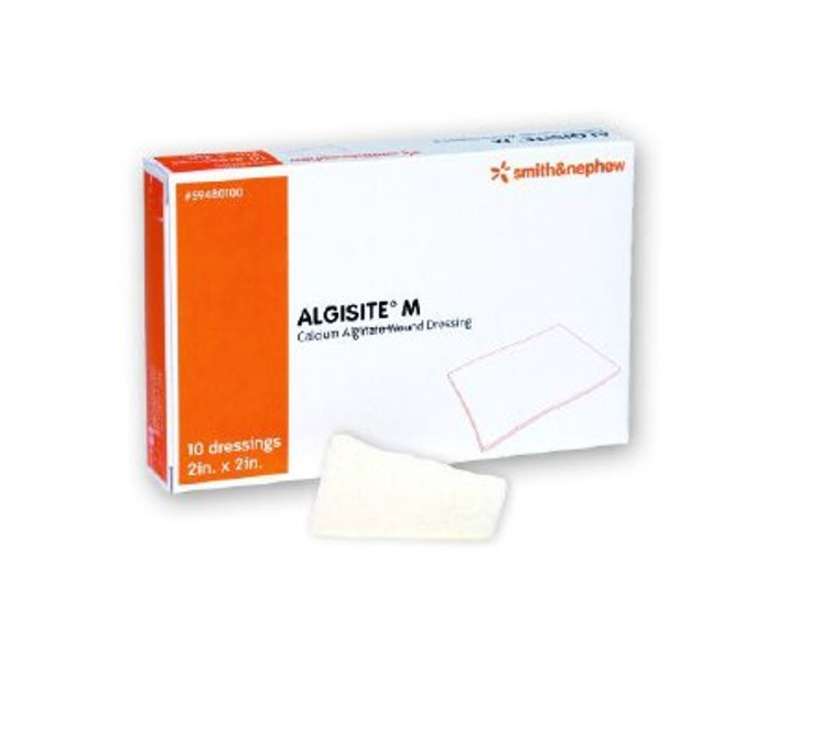 Calcium Alginate Dressing AlgiSite M 2 X 2 Inch Square Calcium Alginate Sterile 59480100