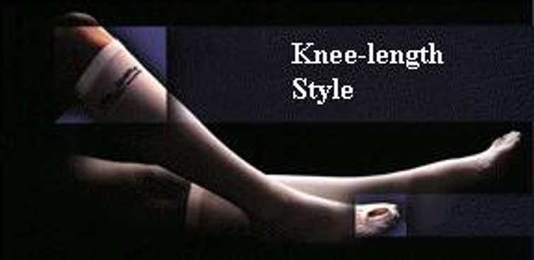 Anti-embolism Stocking Lifespan Knee High Large / Regular White Inspection Toe 553-03