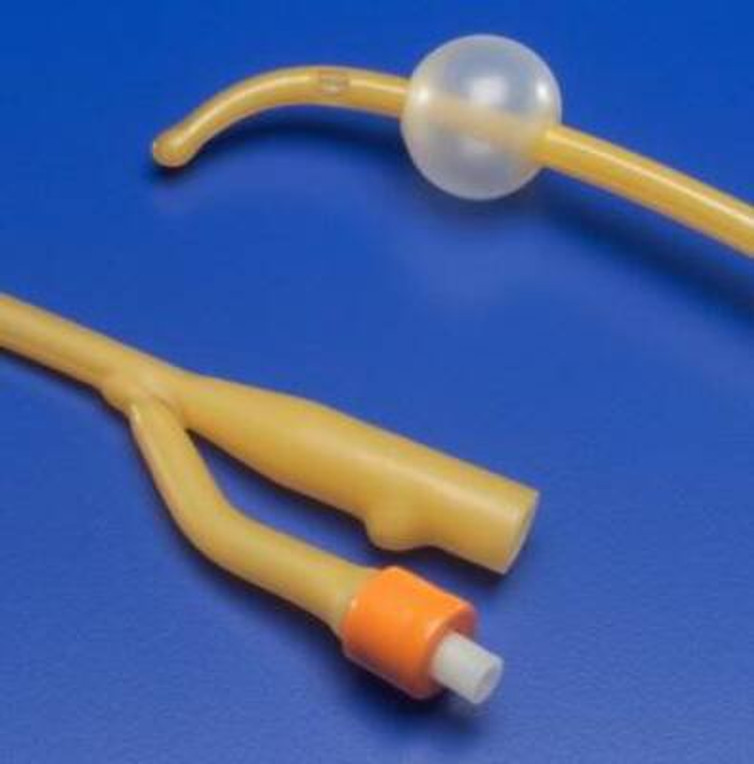 Foley Catheter Ultramer 2-Way Coude Tip 5 cc Balloon 20 Fr. Hydrogel Coated Latex 1620C