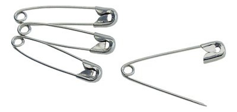 Safety Pin Number 3 Nickel Plated Steel 3039-3 C