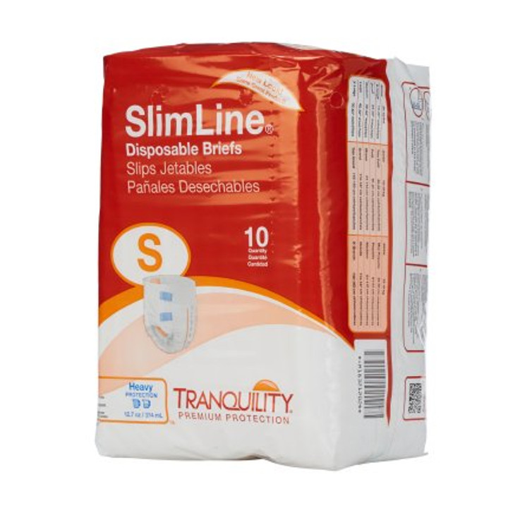 Unisex Adult Incontinence Brief Tranquility Slimline Small Disposable Heavy Absorbency 2120