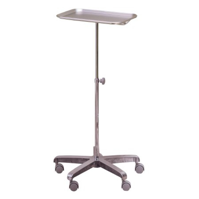 IV Stand Floor Stand McKesson 2-Hook 4-Leg Rubber Wheel Ball-Bearing Casters 22 Inch Epoxy-Coated Steel Base 81-43403 Each/1
