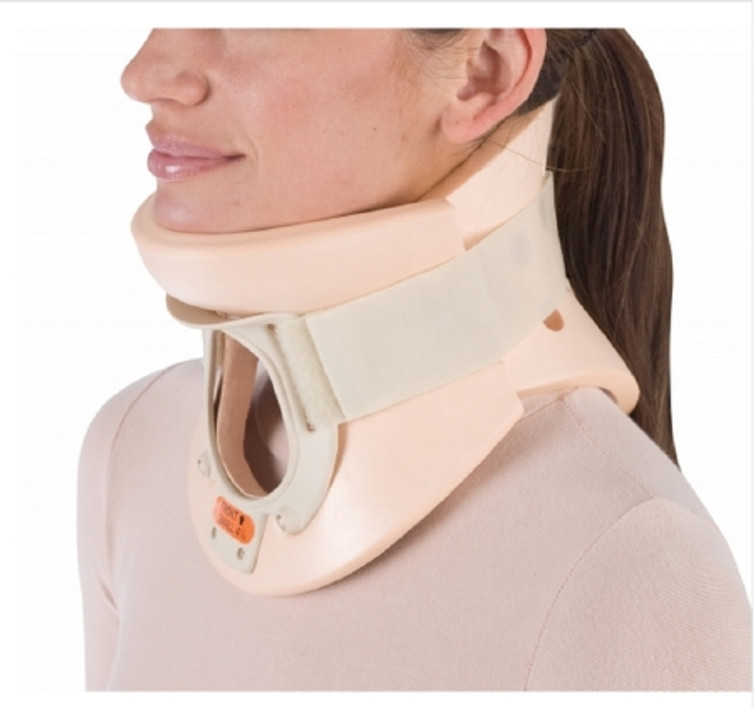 Cervical Collar ProCare Form Fit Contoured / Medium Density Adult Large One-Piece 4-1/2 Inch Height 22-1/2 Inch Length 15 to 20 Inch Neck Circumference 79-83017 Each/1