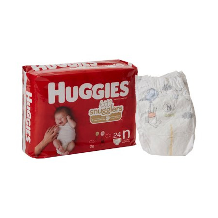 Unisex Baby Diaper Huggies Little Snugglers Newborn Disposable Heavy Absorbency 52238