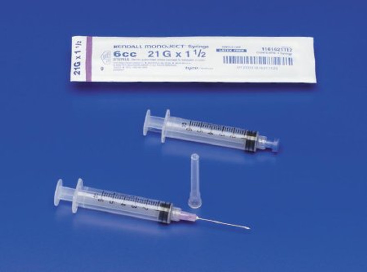 Hypodermic Needle Monoject SoftPack Without Safety 19 Gauge 1-1/2 Inch Length 1188819112