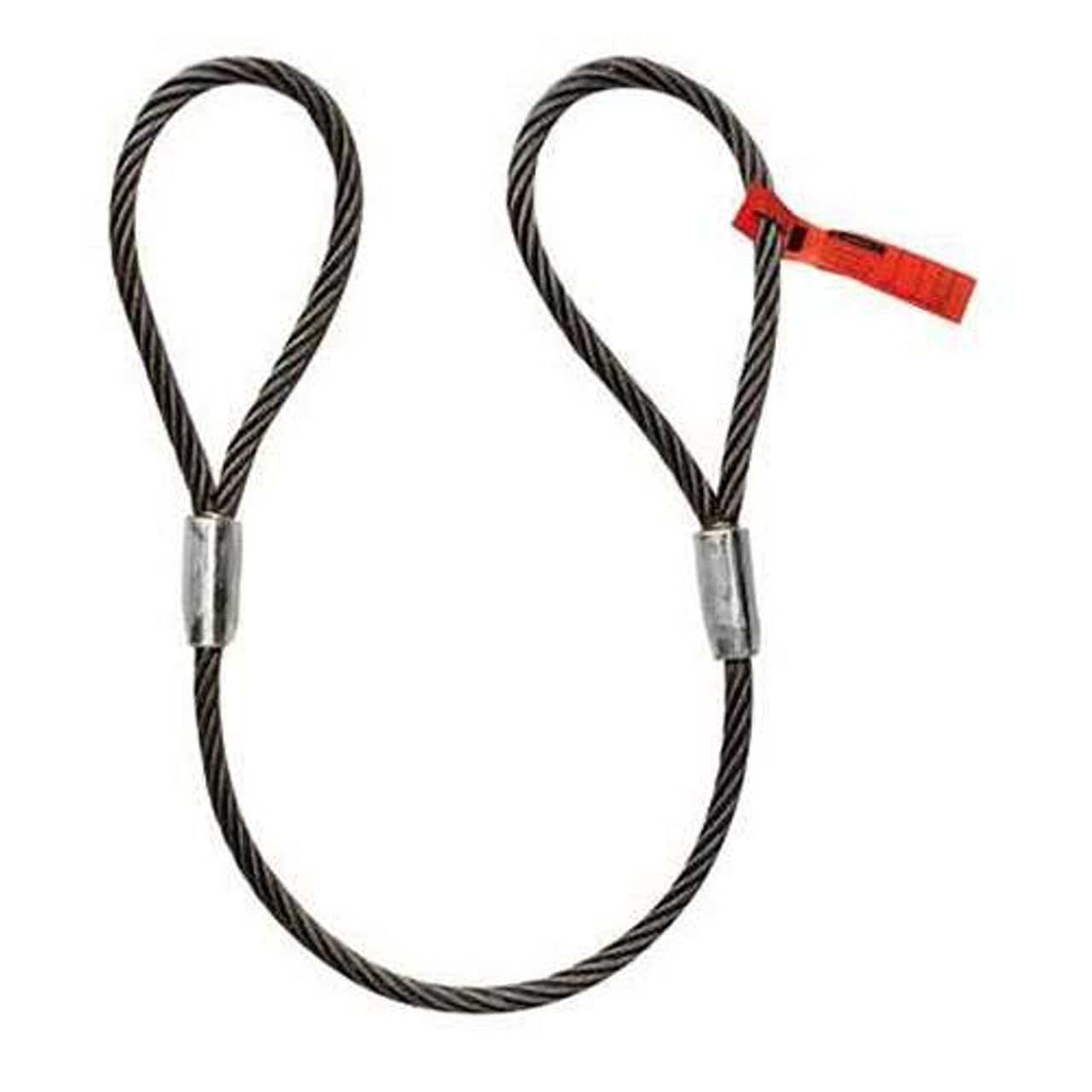 1 X 12' 6X19 EYE & EYE WIRE ROPE SLING W/ TAG & RFID - Bairstow Lifting  Products