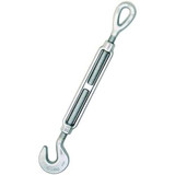 1/4" X 4" GALV FORGED HOOK/EYE IMPORT TURNBUCKLE-WLL 400 LBS