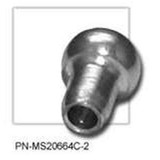 3/32" STAINLESS BALL & SHANK WIRE ROPE END FITTING - ROTARY