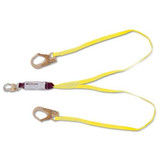 1" X 4' DOUBLE LEG WEB LANYARD W/ZORBER & LADDER HOOKS