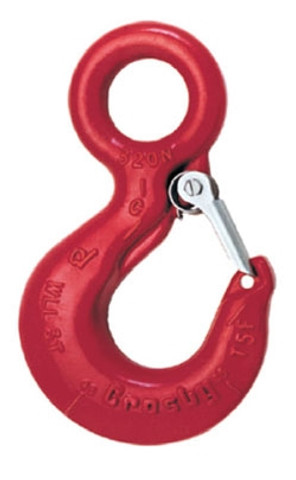 1 TON CROSBY CARBON EYE HOOK L320C HOOK W/ LATCH 1022216