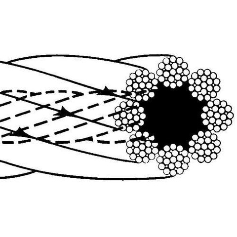 7/16" 8X25 IWRC EIPS BRIGHT ROTATION RESISTANT WIRE ROPE