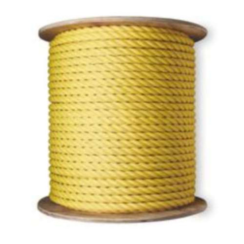 1-1/4" X 600' YELLOW POLY-PRO ROPE SPOOLED 18,900 LBS BREAK