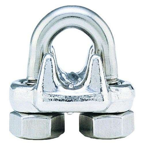 1/8" T-304 STAINLESS STEEL WIRE ROPE CLIP - REG. DUTY