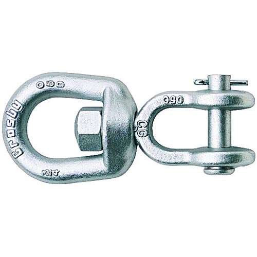 3/8" CHICAGO JAW & EYE SWIVEL GALV - WLL 2200 LBS - 216159