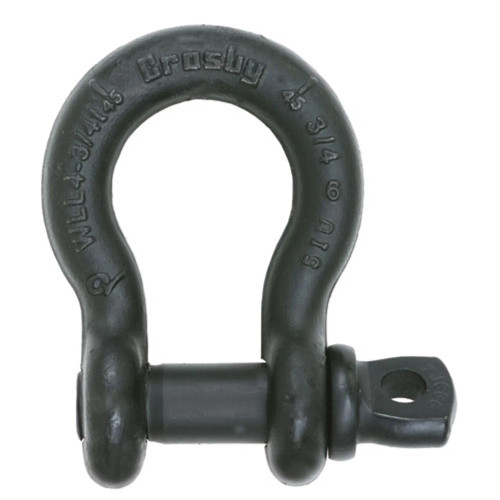 1/2" BLACK 2T SCREW PIN ANCHOR SHACKLE - GPBHHB13