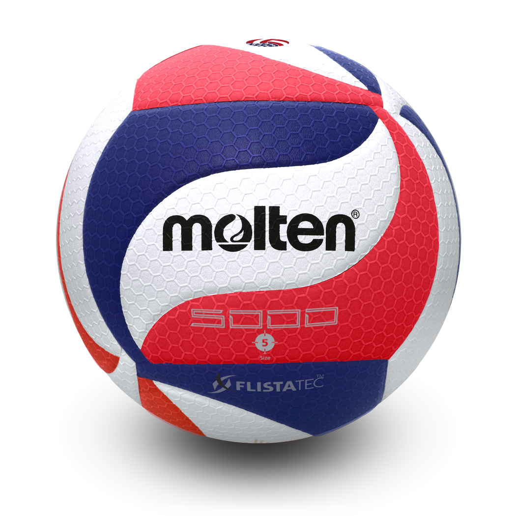 【5号球】USA volleyball molten バレーボール 赤・青・白 FLISTATEC Volleyball (USAV Official) | Molten USA
