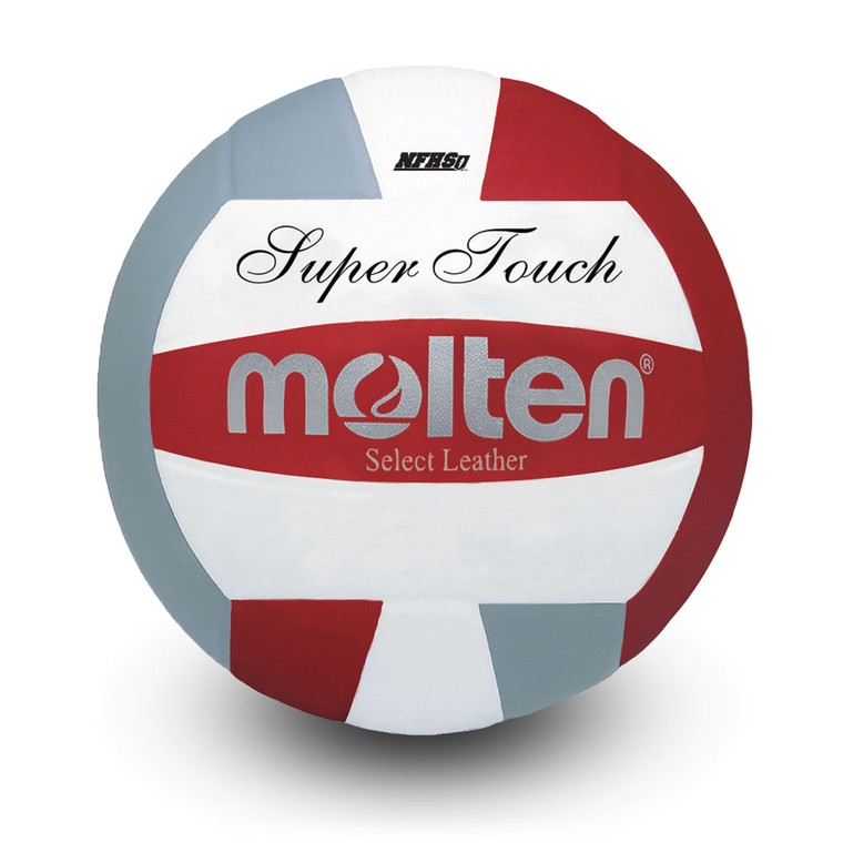 Super Touch® Volleyball- Red/Silver