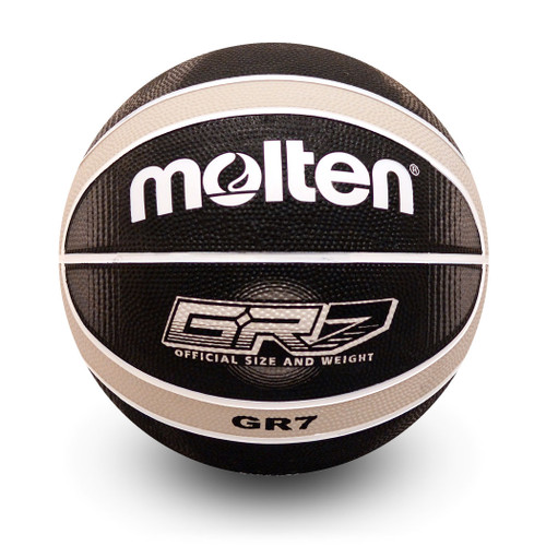 BGRX Premium Rubber Basketball - Black/Silver | Basketball