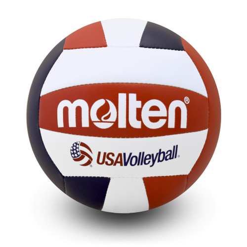 【5号球】USA volleyball molten バレーボール 赤・青・白 Red/ White/ Blue Recreational Volleyball | Molten USA