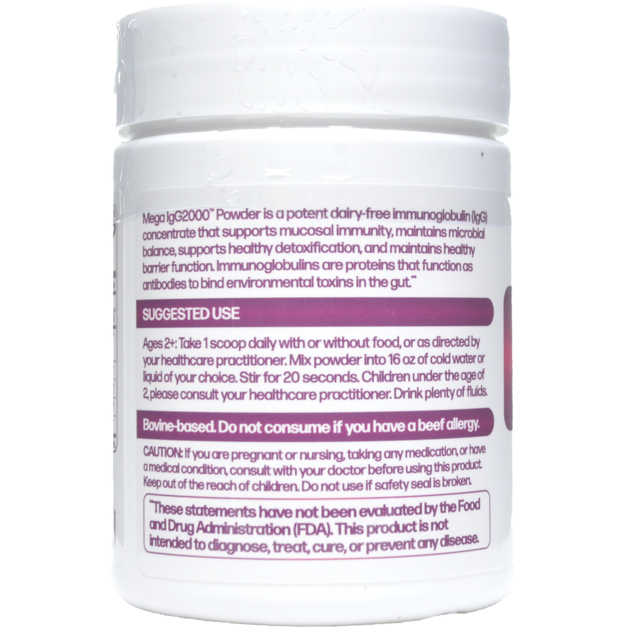 Mega IgG2000 Powder 2.1 oz. by Microbiome Labs - Clinical Nutrition Centers